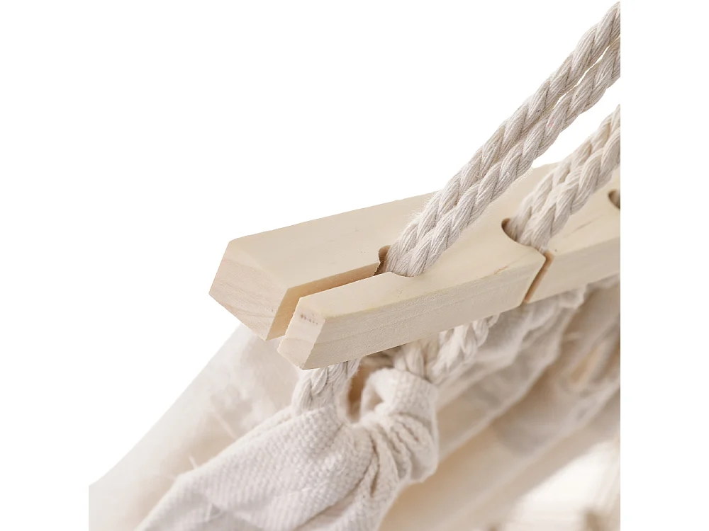 Beige Canvas Portable Double Hammock