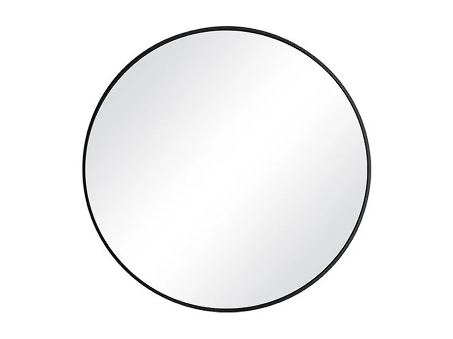 50cm Black Nordic Round Wall Mirror
