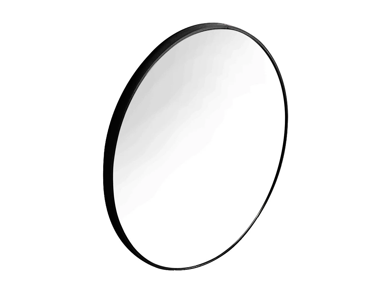 70cm Black Nordic Round Wall Mirror