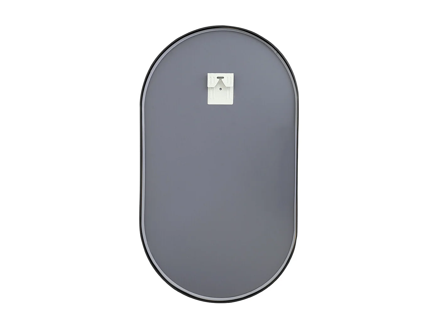 40x70cm Black Oval Wall Mirror