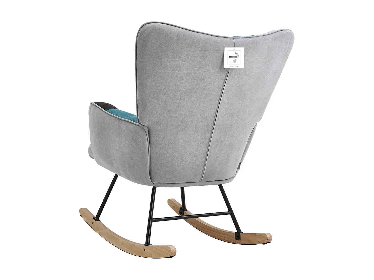 Modern Tufted Upholstered Rocking Chair - Multi