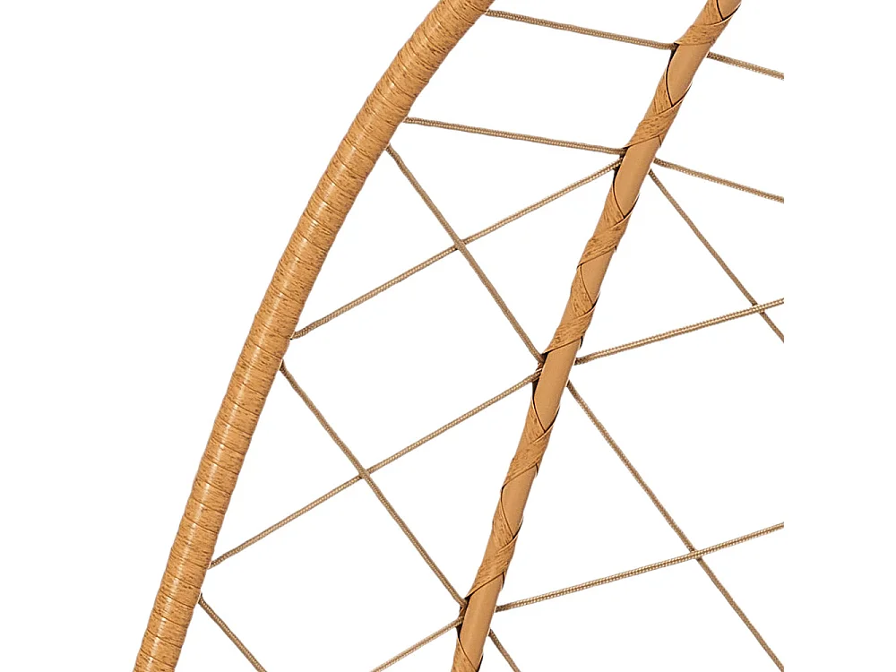88x88cm Beige-yellow Hanging Egg Chair with Stand