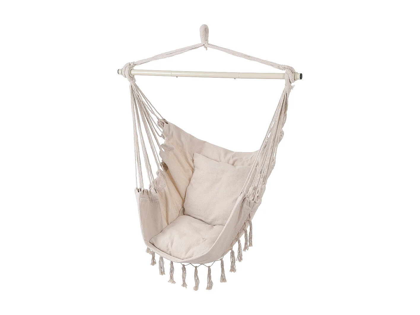 Canvas Swing Chair - White