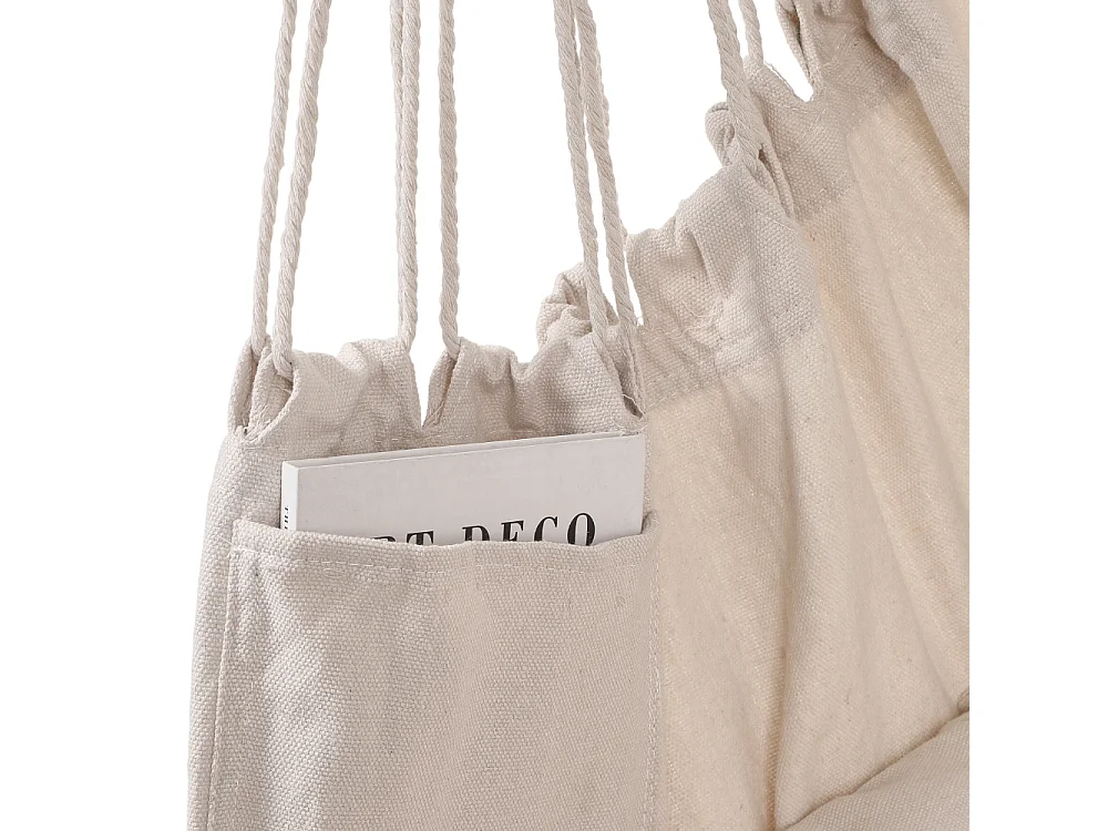 Canvas Swing Chair - White