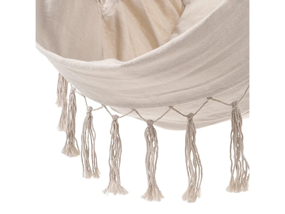 Canvas Swing Chair - White