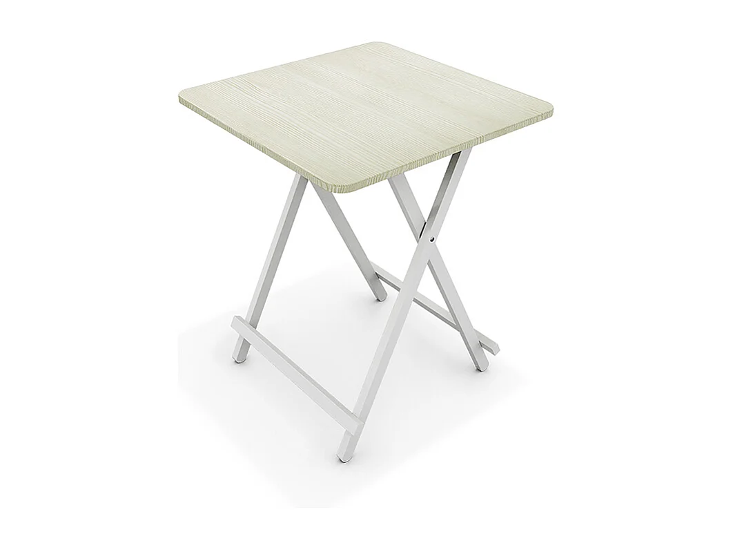 60cm White Compact Folding Dining Table