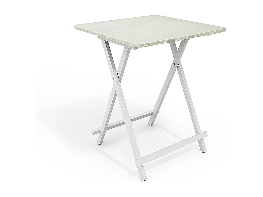 60cm White Compact Folding Dining Table