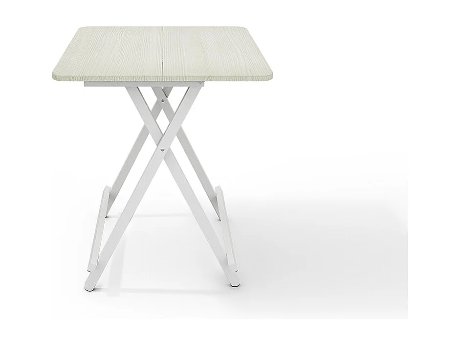 60cm White Compact Folding Dining Table