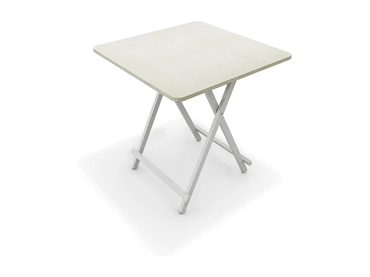 70cm White Compact Folding Dining Table