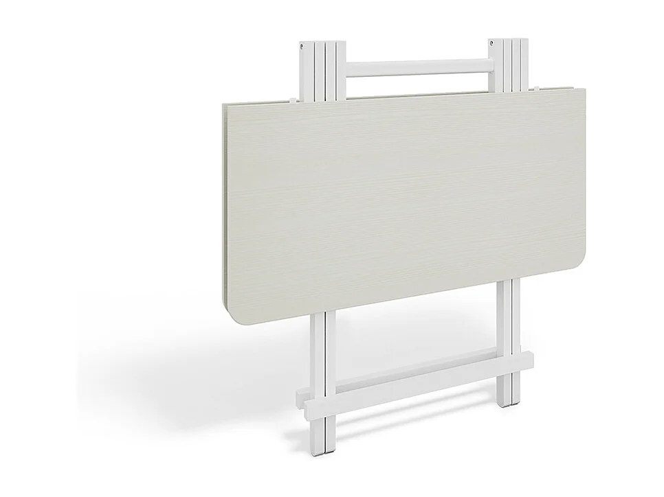 80cm White Compact Folding Dining Table