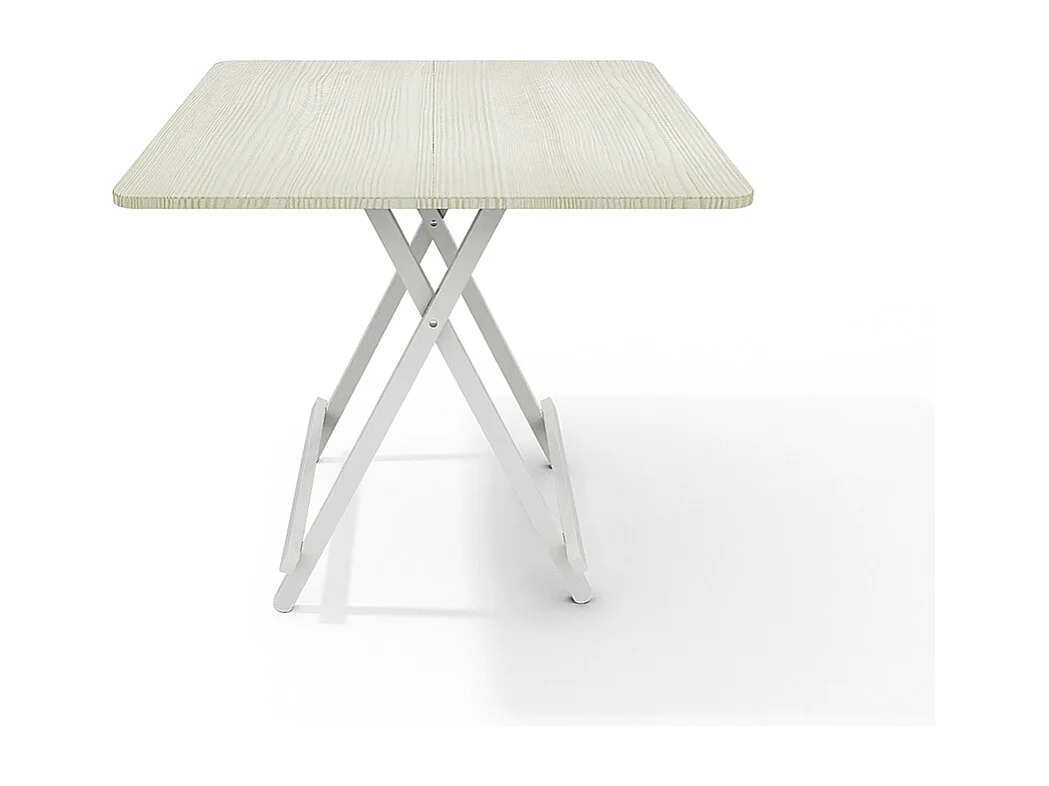 80cm White Compact Folding Dining Table