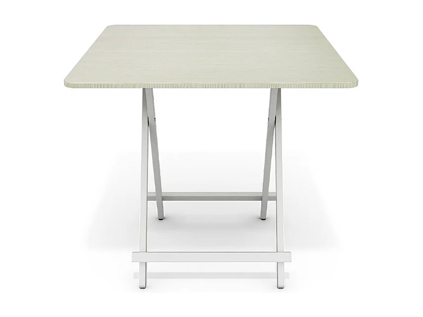 80cm White Compact Folding Dining Table