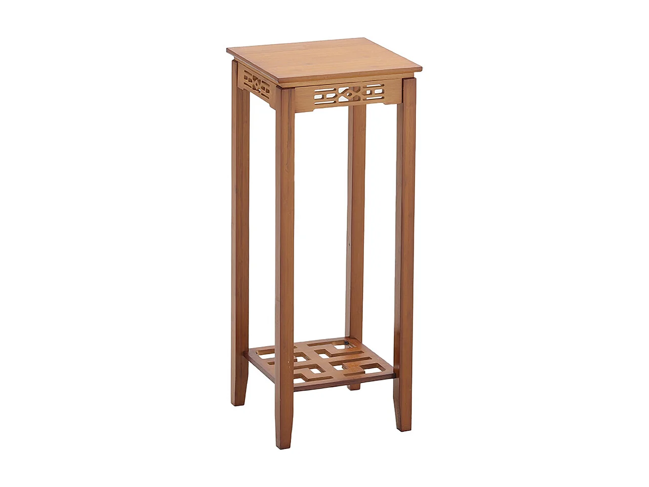 2-Tier Classic Chinese Style Bamboo Plant Stand
