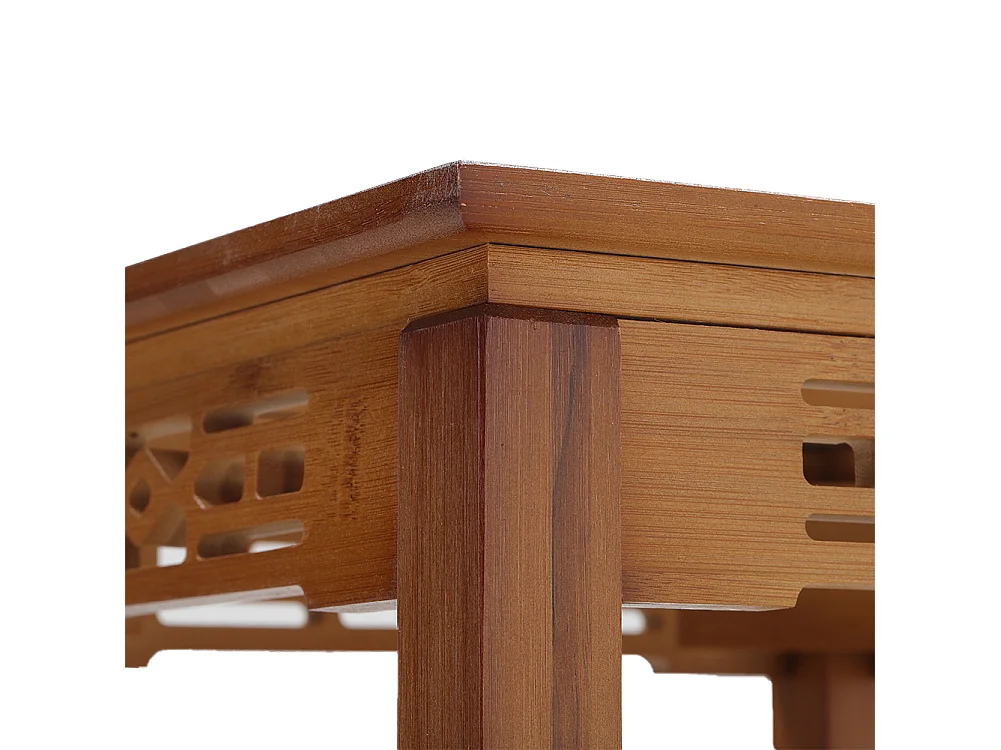 2-Tier Classic Chinese Style Bamboo Plant Stand