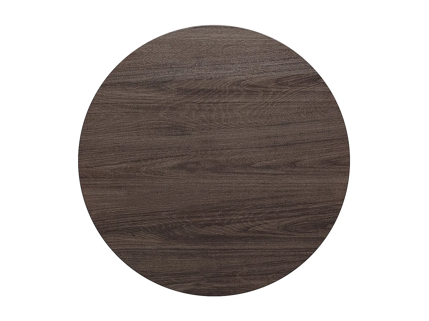 2-Tier Compact Round Coffee Table - Walnut