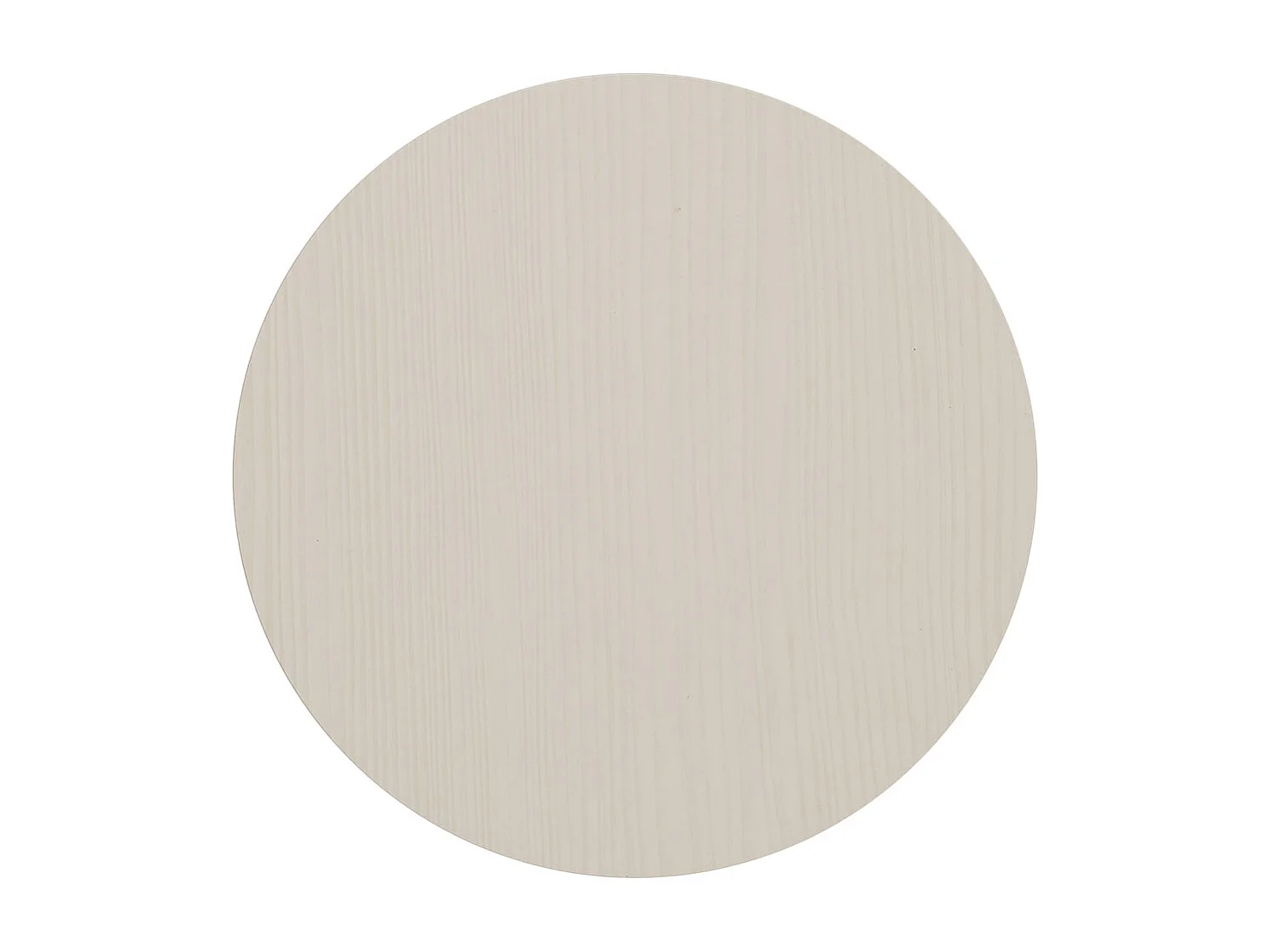 2-Tier Compact Round Coffee Table - White