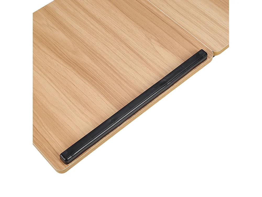 Adjustable Folding Laptop Bed Tray Table - Natural