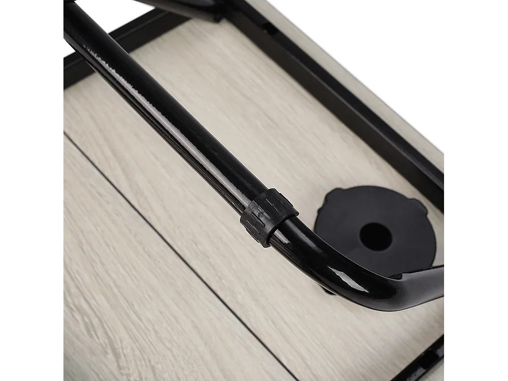 Adjustable Folding Laptop Bed Tray Table - Black