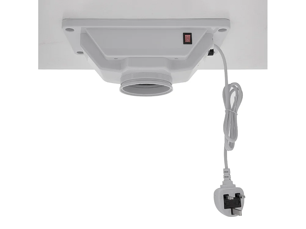 White Professional Mobile Manicure Table with Built-In Dust Collector