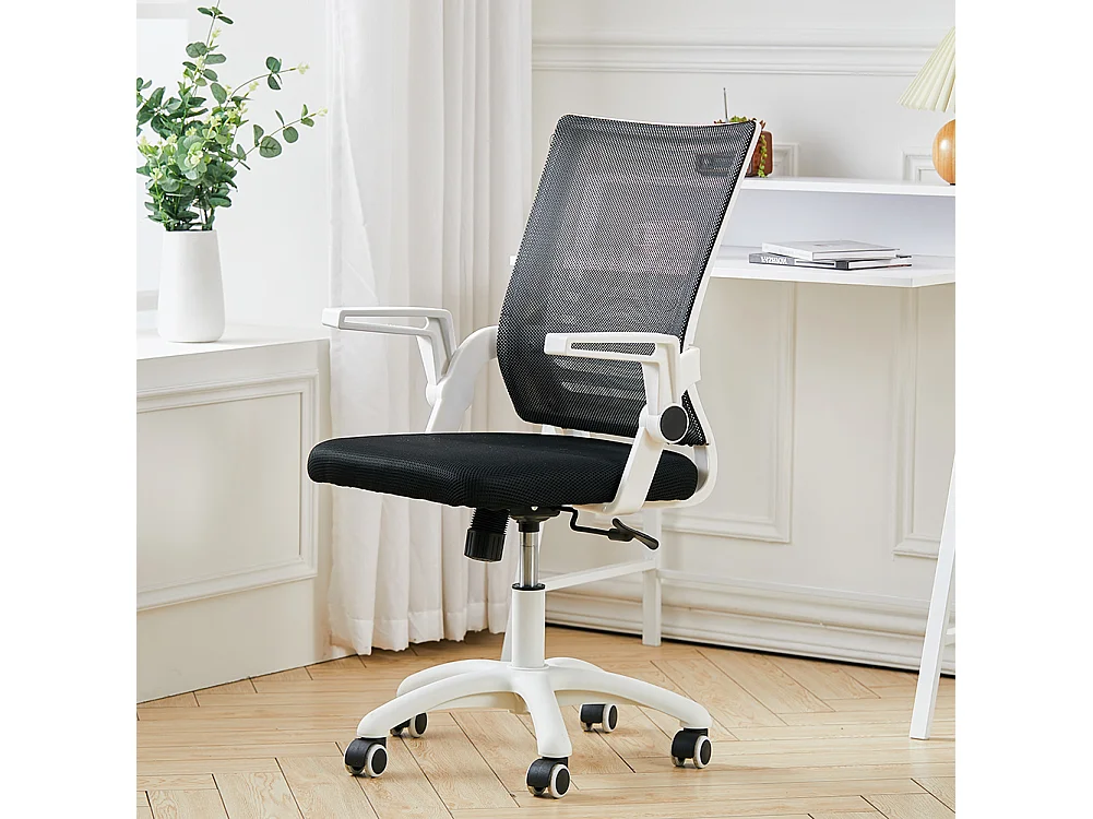 Ergonomic Office Chair with Breathable Mesh Back - Black