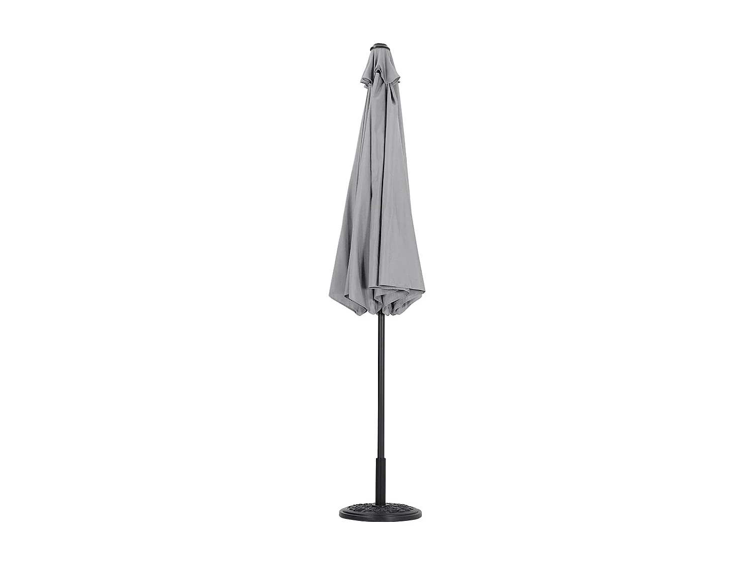Large 3m Classic Parasol with Cement Base - Light Grey