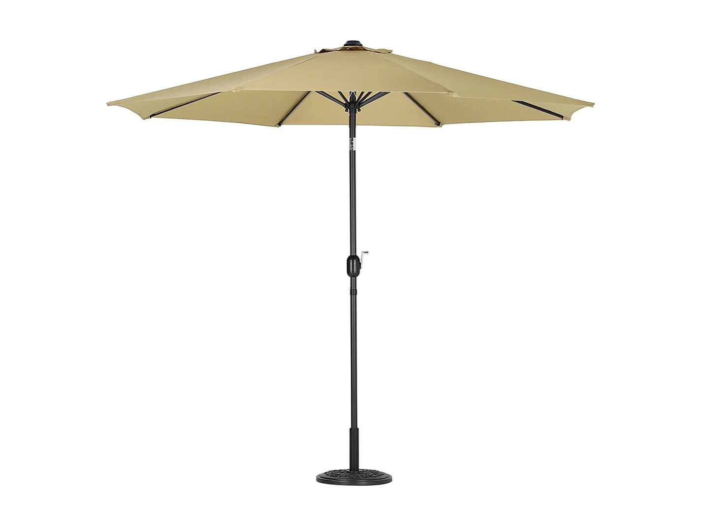 Large 3m Classic Parasol with Cement Base - Taupe