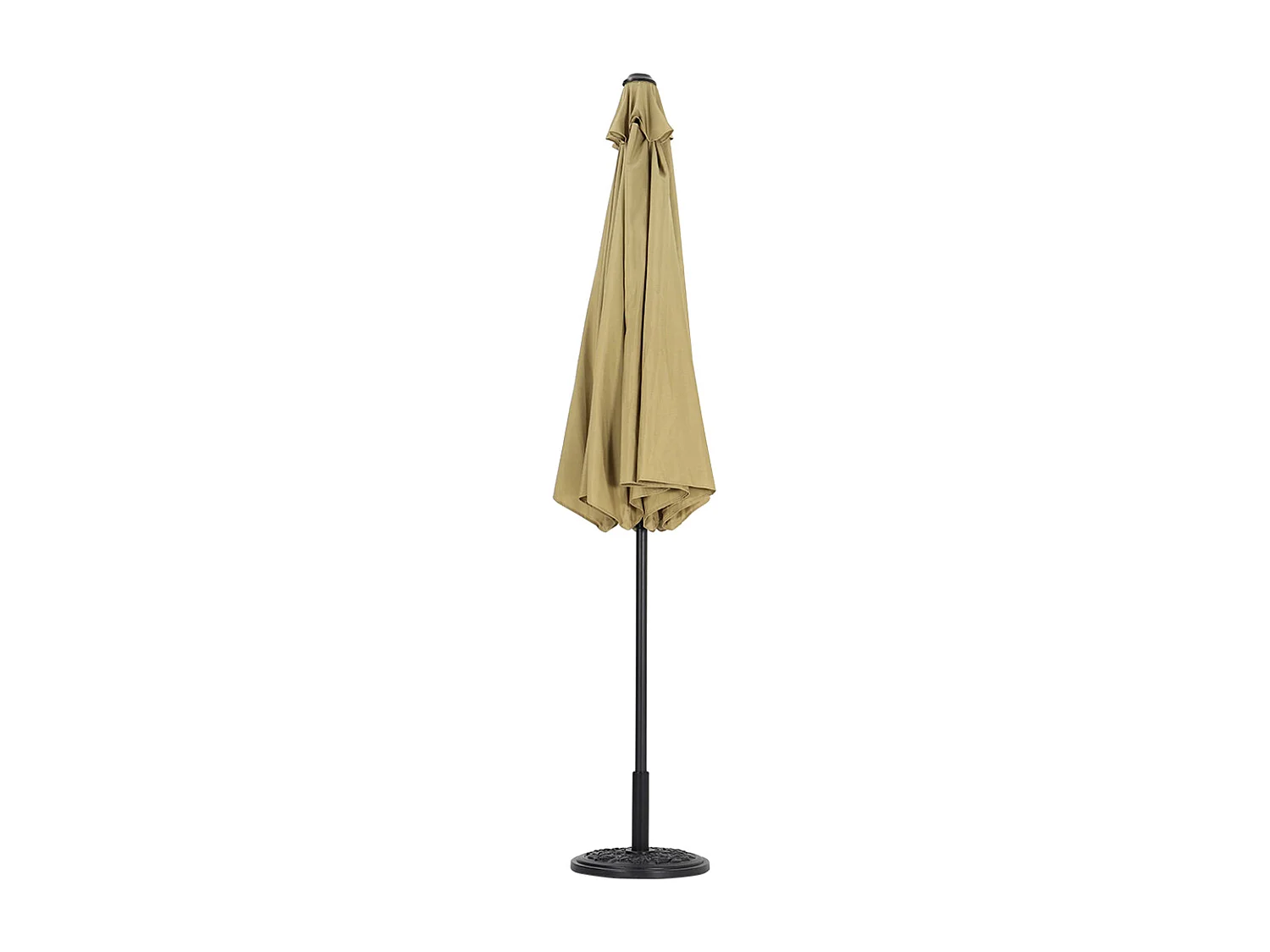 Large 3m Classic Parasol with Cement Base - Taupe