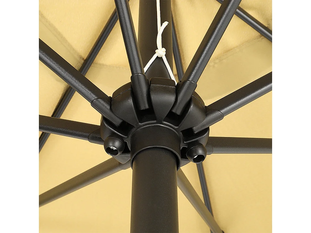 Large 3m Classic Parasol with Cement Base - Taupe