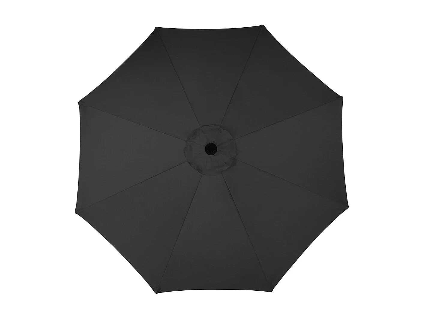 Large 3m Classic Parasol with Cement Base - Black