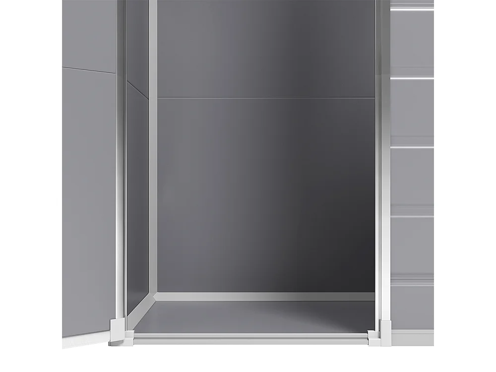 5 x 3 ft Grey Outdoor Plastic Storage Shed with Window & Floor