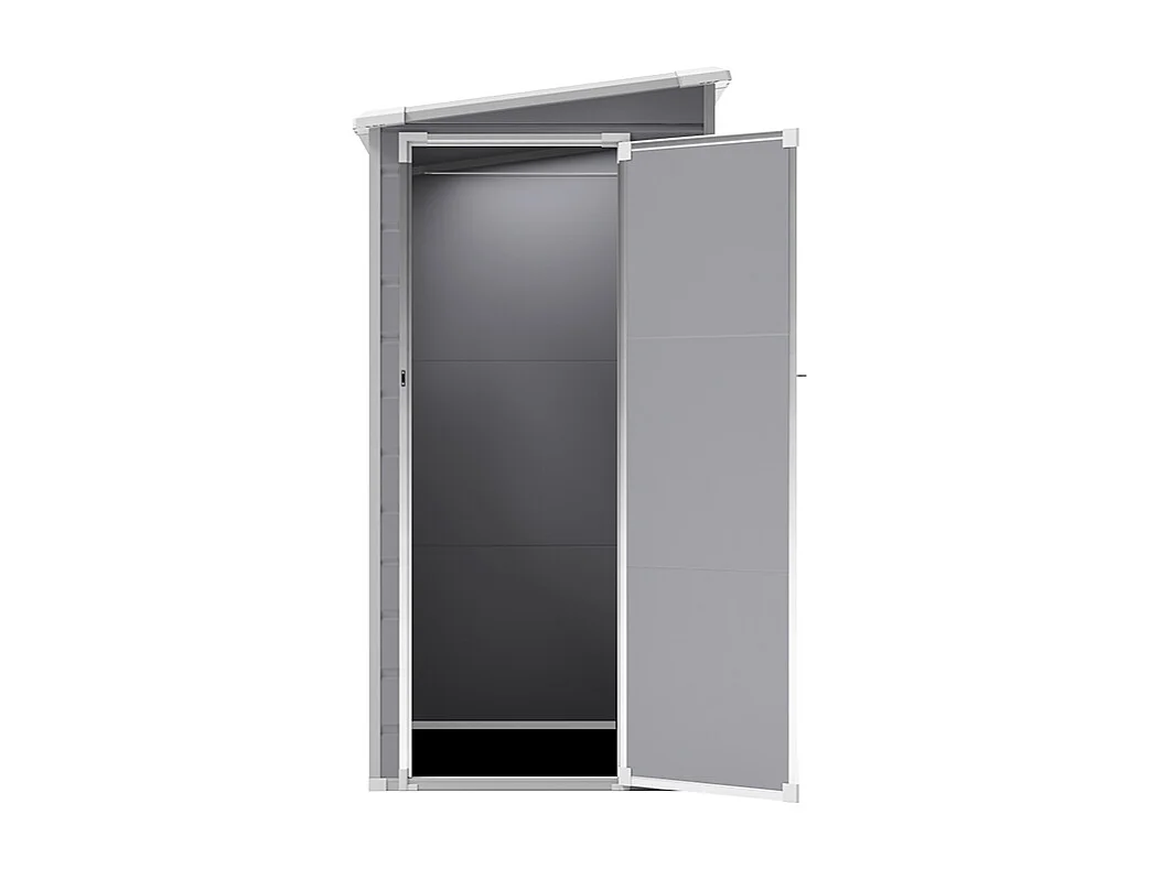 4.6 x 3.6 ft Flat Roof Plastic Shed with Window & Floor