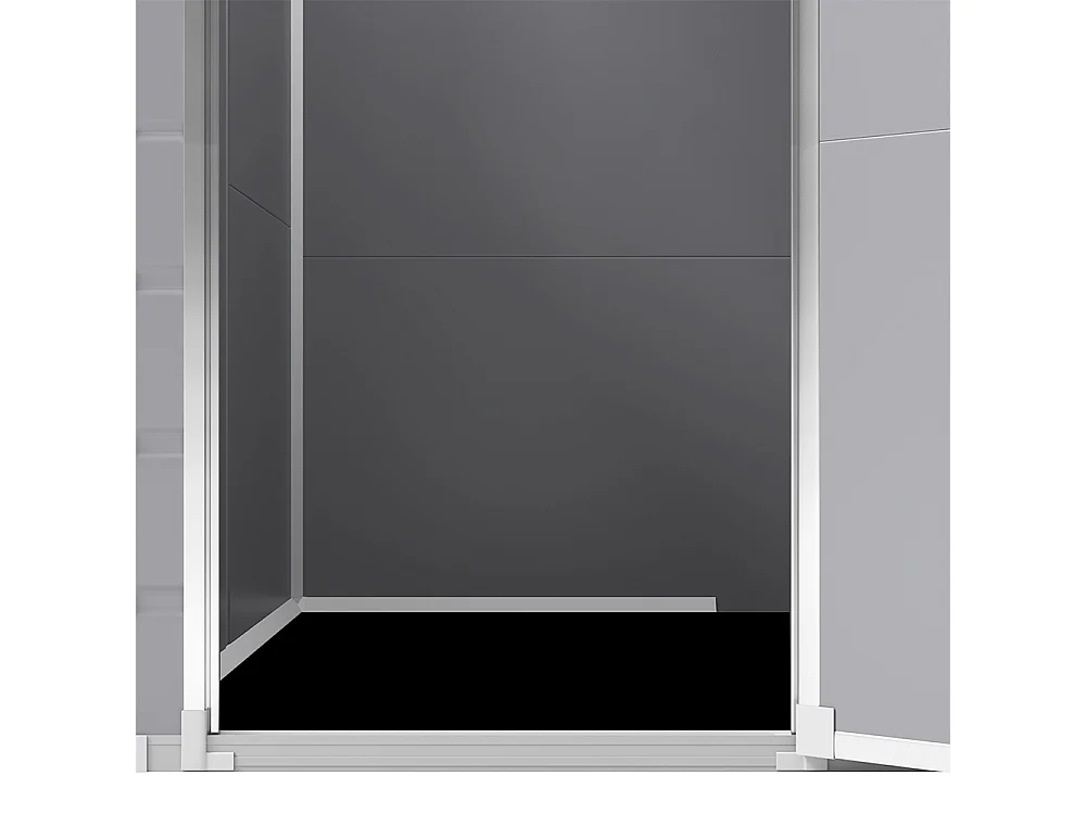 4.6 x 3.6 ft Flat Roof Plastic Shed with Window & Floor