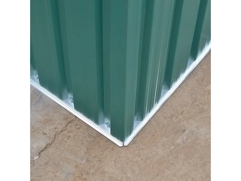 10 x 8 ft Large Metal Garden Storage Shed with Apex Roof - Green