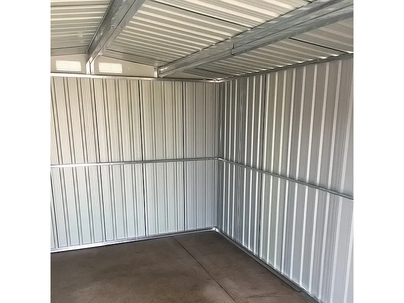 10 x 8 ft Large Metal Garden Storage Shed with Apex Roof - Green