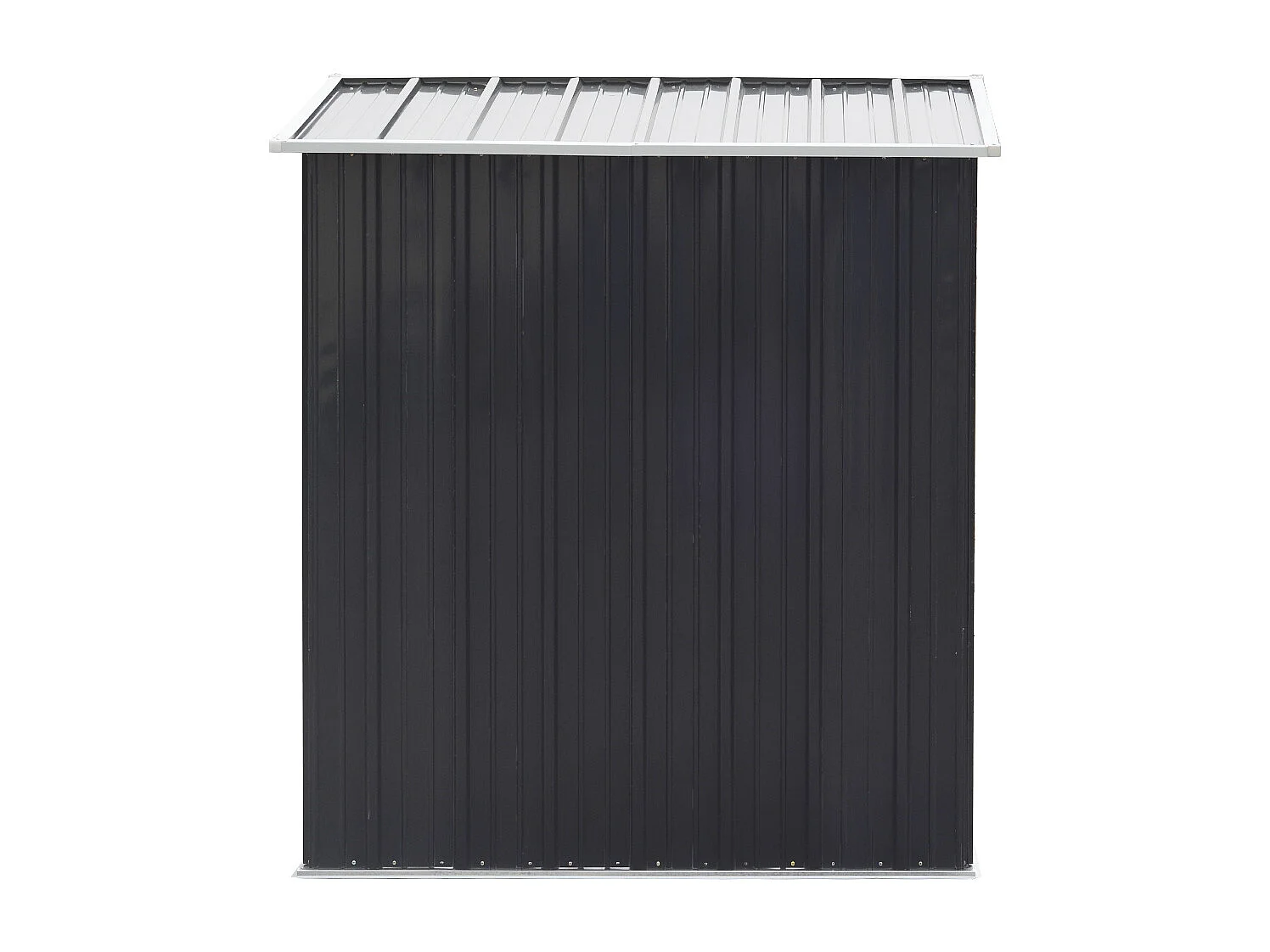 3 x 5 ft Charcoal Black Pent Roof Garden Shed with Lockable Door & Shelves