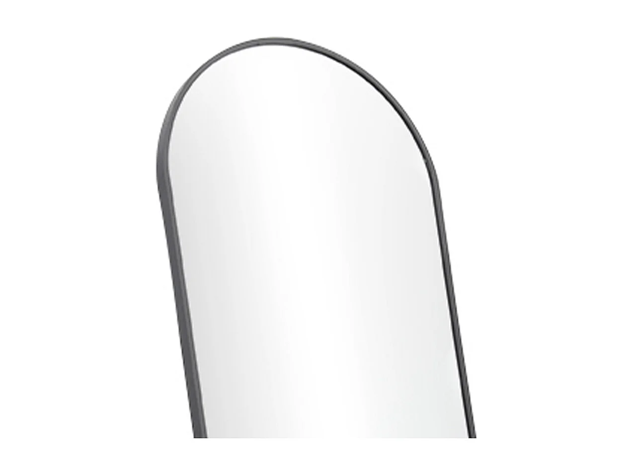 150cm Arched Full Length Floor Mirror - Black