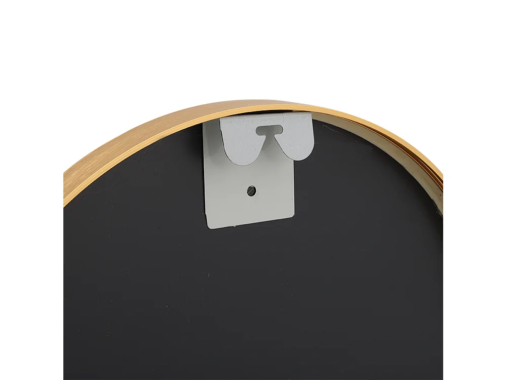 Modern Oval Metal Full Length Wall Mirror - 40 x 120cm - Gold
