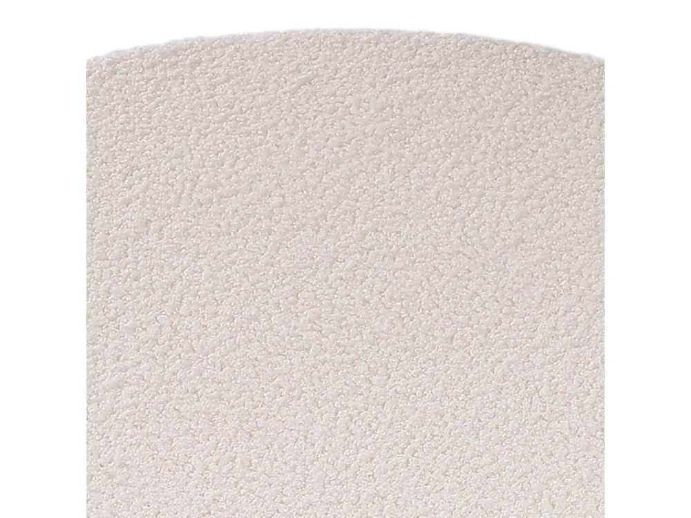 White Teddy Bear Fur Footstool