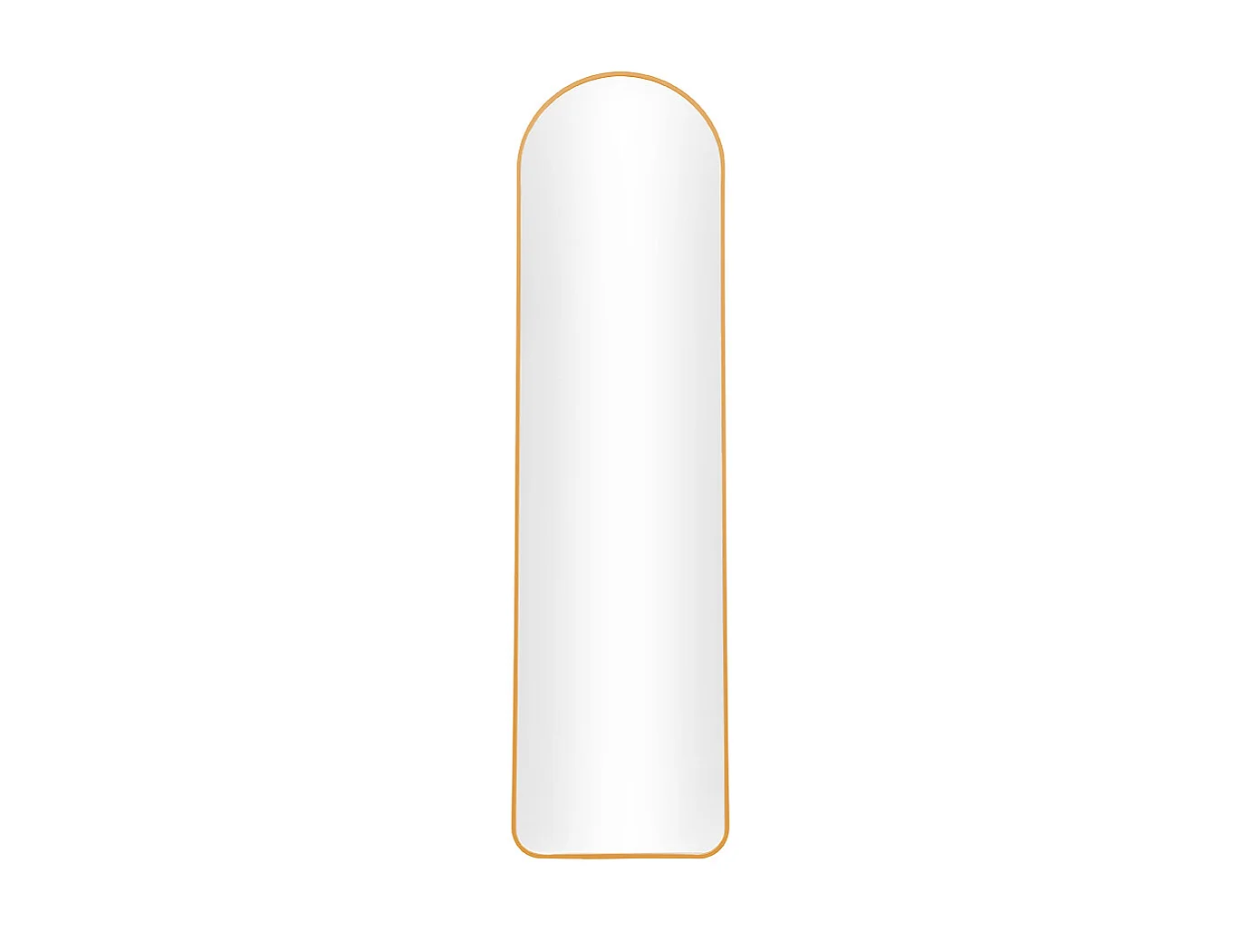 150cm Arched Full Length Floor Mirror - Gold