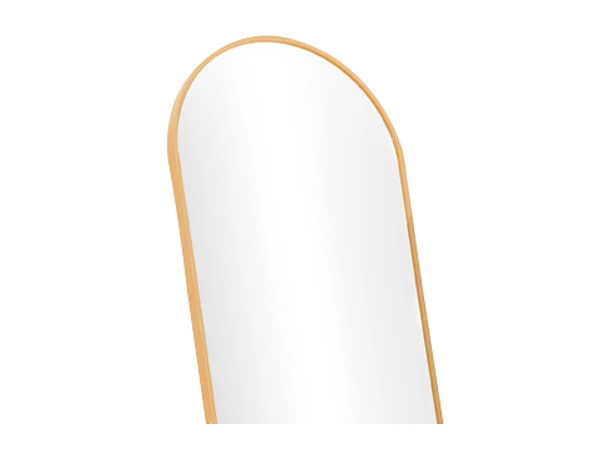 150cm Arched Full Length Floor Mirror - Gold