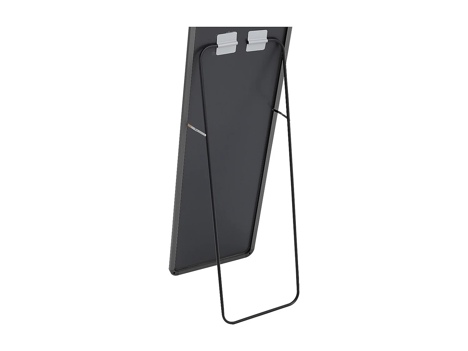 Full Length Metal Floor Mirror with Rounded Corners - 45 x 155cm