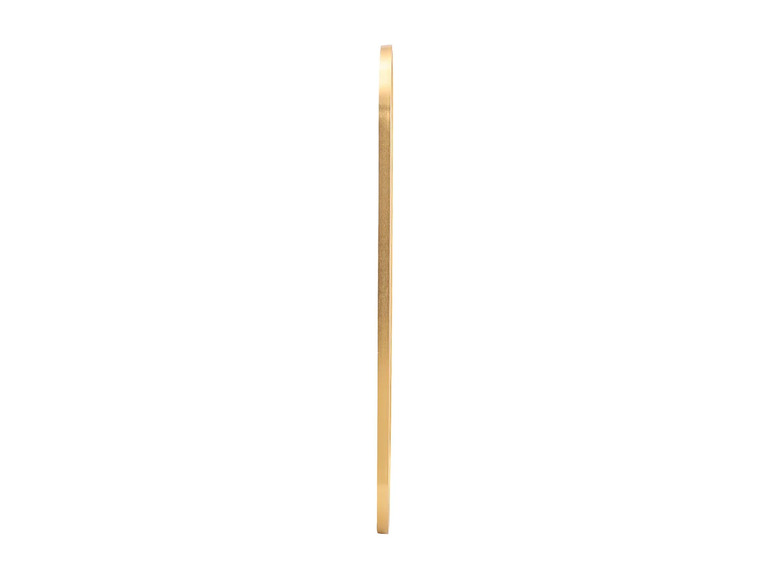 Modern Oval Metal Full Length Wall Mirror - 50 x 160cm - Gold