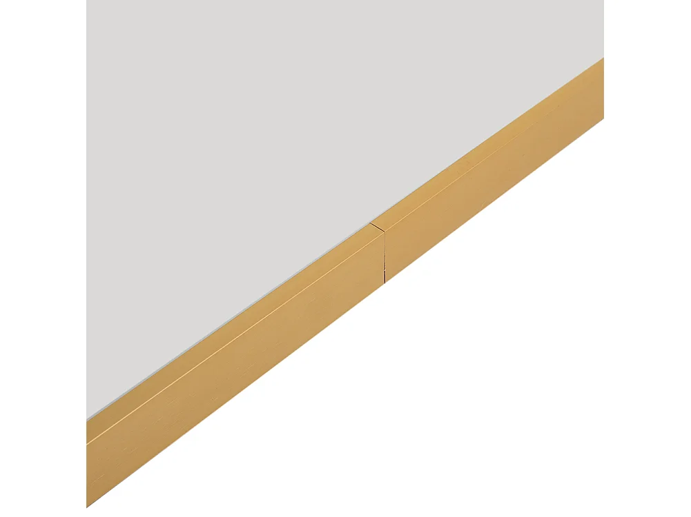 Modern Oval Metal Full Length Wall Mirror - 50 x 160cm - Gold