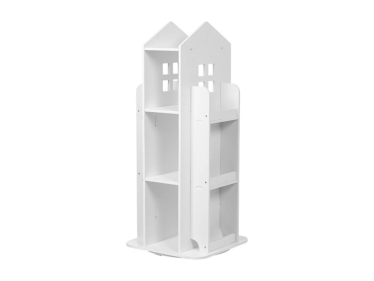 Kids' Rotating Castle Bookshelf - White