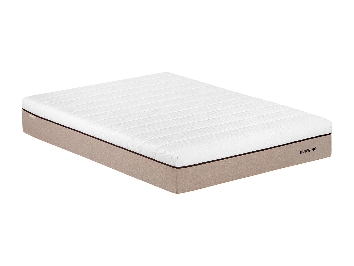 BUDWING Matelas Hybrid Sense 135x190 cm avec Traitement Antibactérien, Mousse à Mémoire de Forme et Ressorts Ensachés