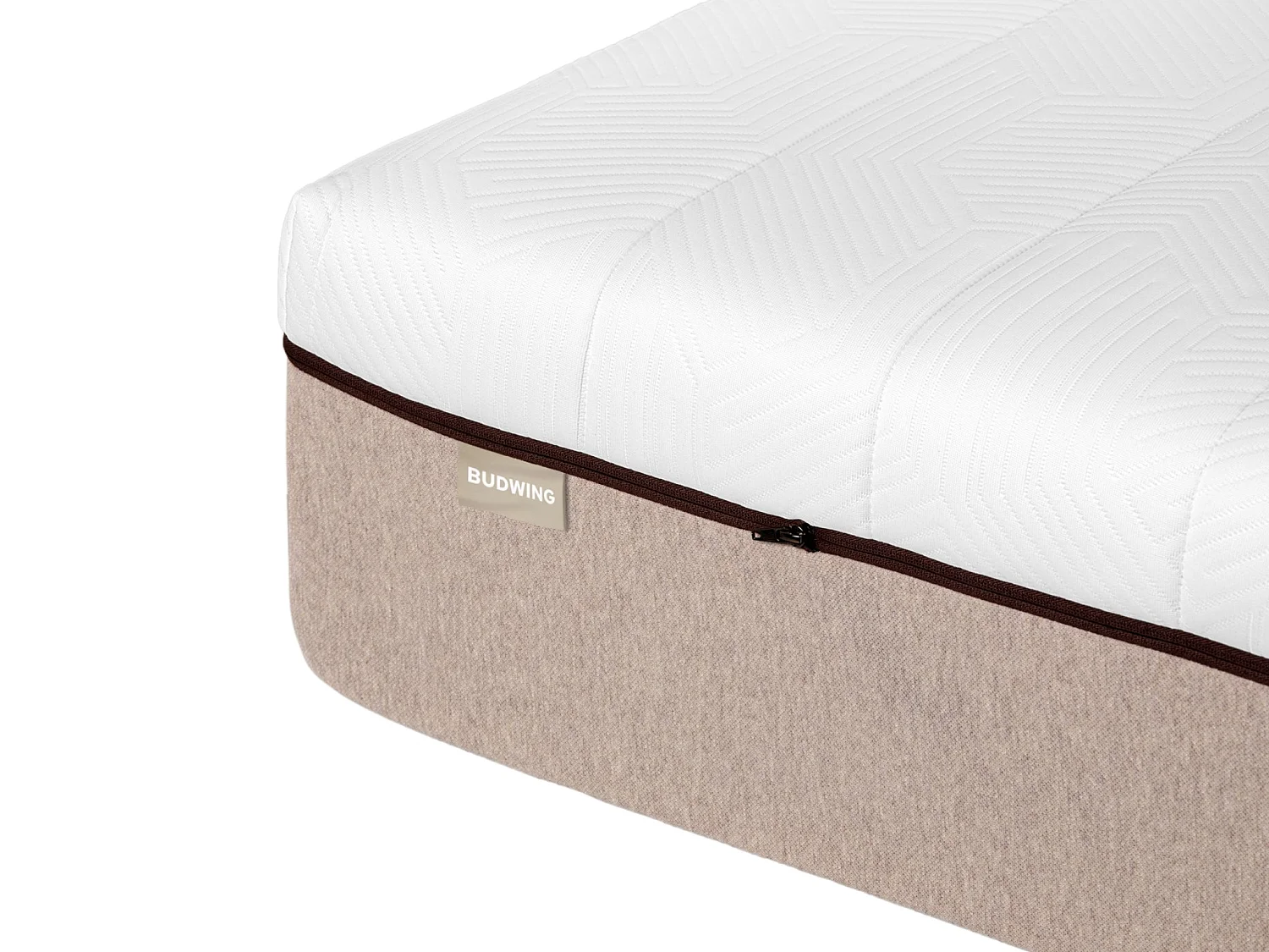 BUDWING Matelas Hybrid Sense 90x200 cm avec Traitement Antibactérien, Mousse à Mémoire de Forme et Ressorts Ensachés