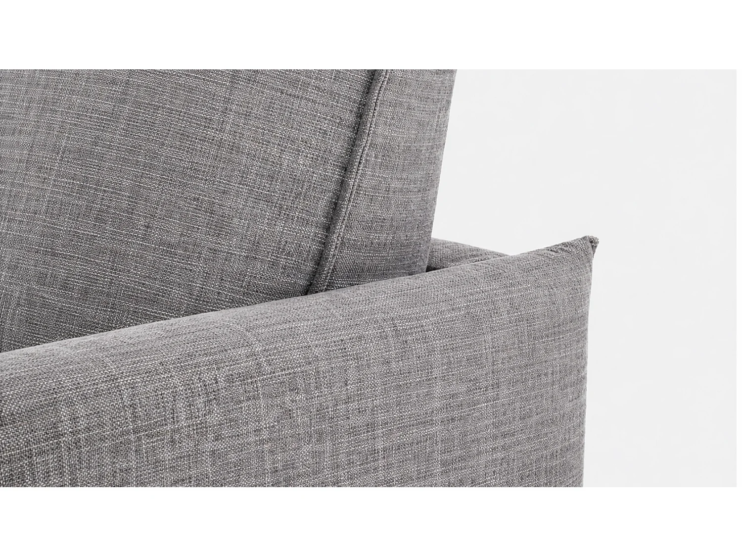 Canapé convertible 140x190 tissu Katya gris charbon CANET