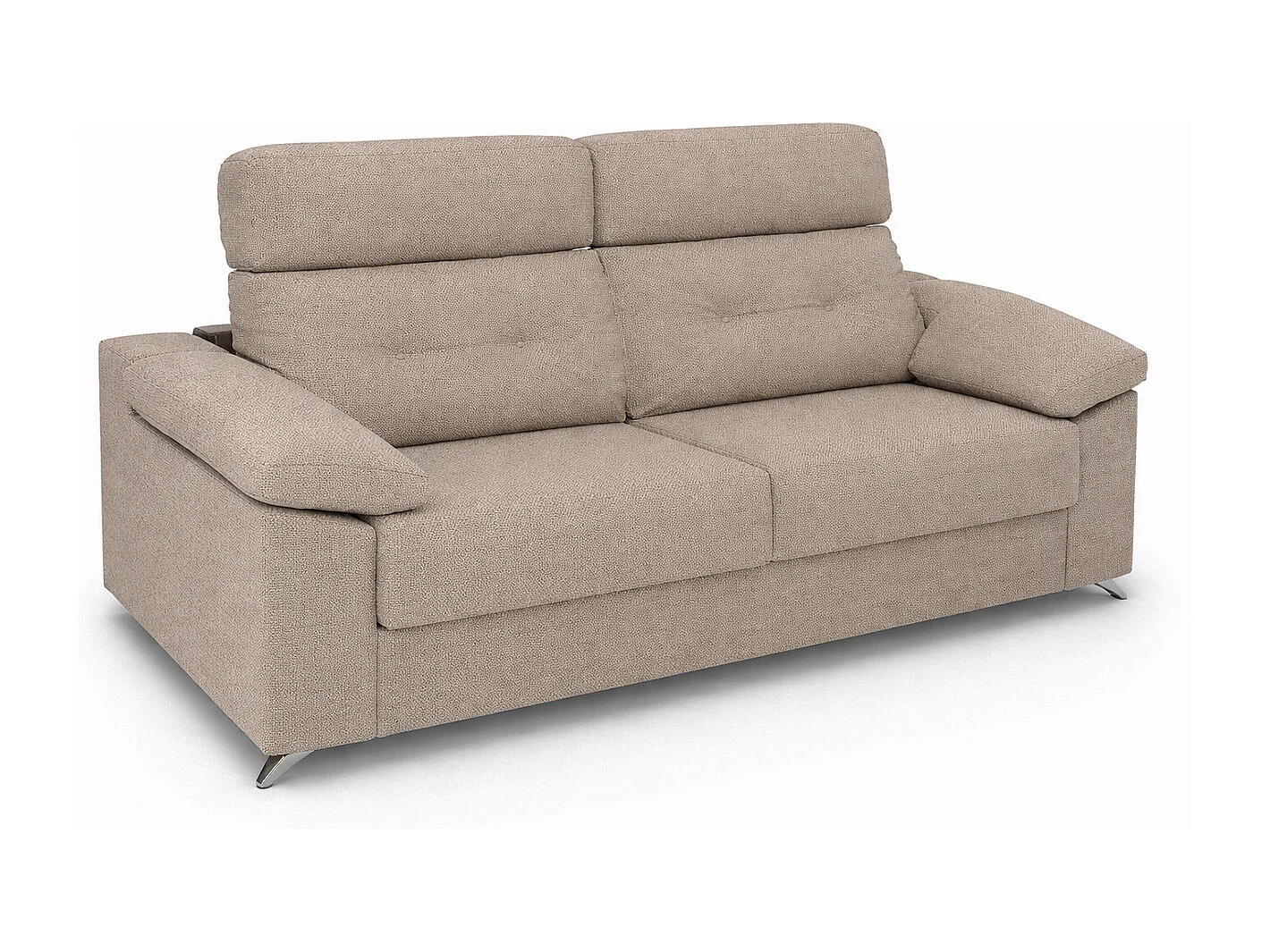 Canapé convertible tissi beige Indico antitaches PALAVAS