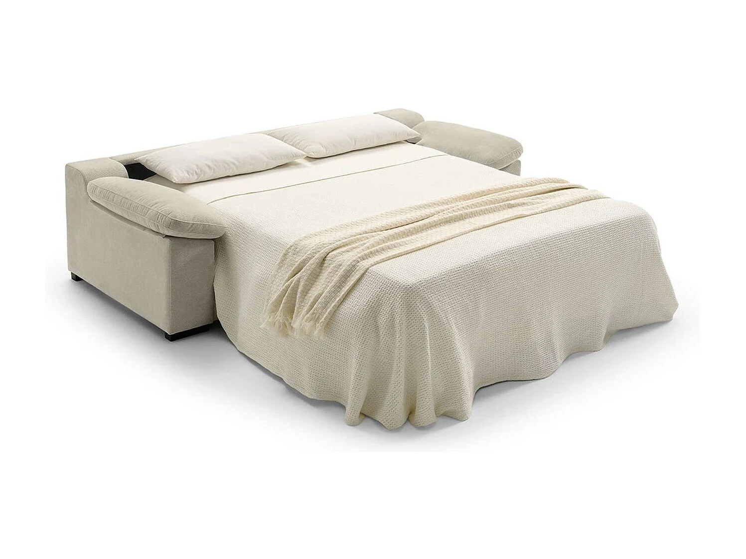 Canapé convertible tissi beige Indico antitaches PALAVAS