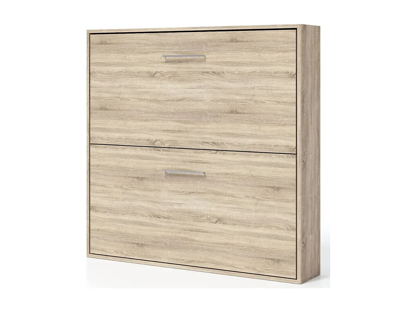 Lit superposé horizontal escamotable chêne clair cambrian 90x200 BIARRITZ